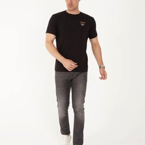 Футболка F.T.H (S-2XL) F1230 black (лето) F.T.H F1230 black