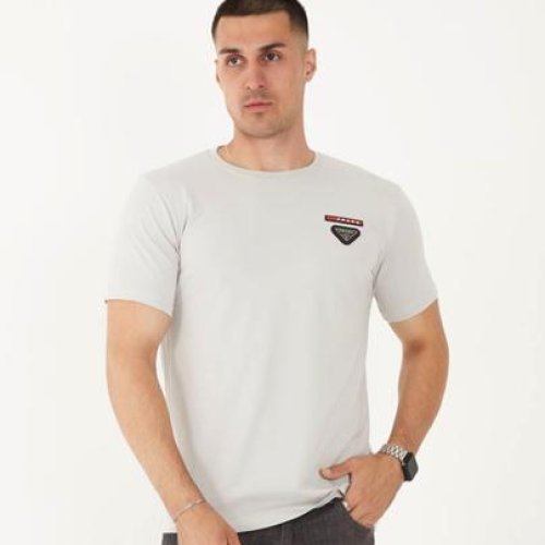 Футболка F.T.H (S-2XL) F1233 white (лето) F.T.H F1233 white