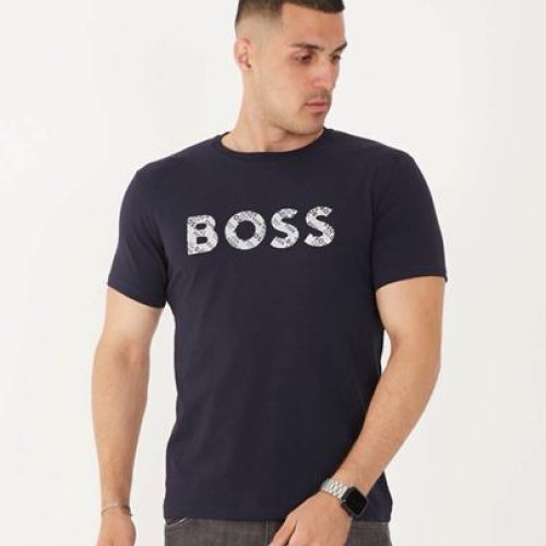 Футболка F.T.H (S-2XL) F1239 navy (лето) F.T.H F1239 navy