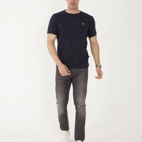 Футболка F.T.H (S-2XL) F1244 navy (лето) F.T.H F1244 navy