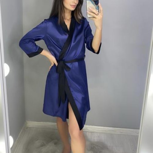 Халат Gull (42-48) G225 navy (лето) Gull G225 navy