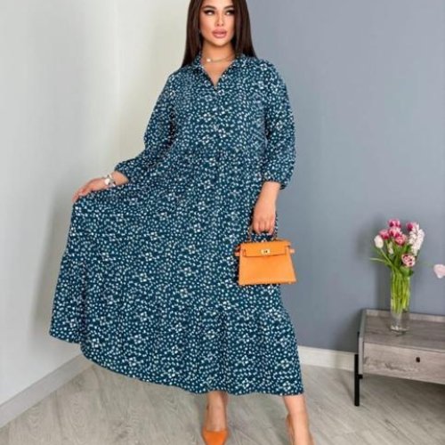 Платье Gull (48-58) G261 blue (лето) Gull G261 blue