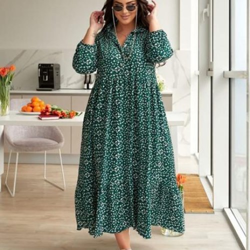 Платье Gull (48-58) G264 green (лето) Gull G264 green