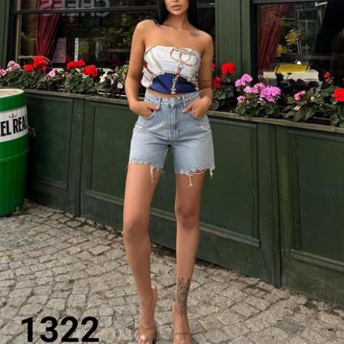Шорты Jeans Style (34-42) 355-1322 l.blue (лето) Jeans Style 355-1322 l.blue