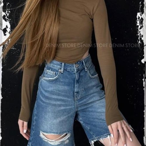 Шорты Jeans Style (34-42) 4873 blue (лето) Jeans Style 4873 blue