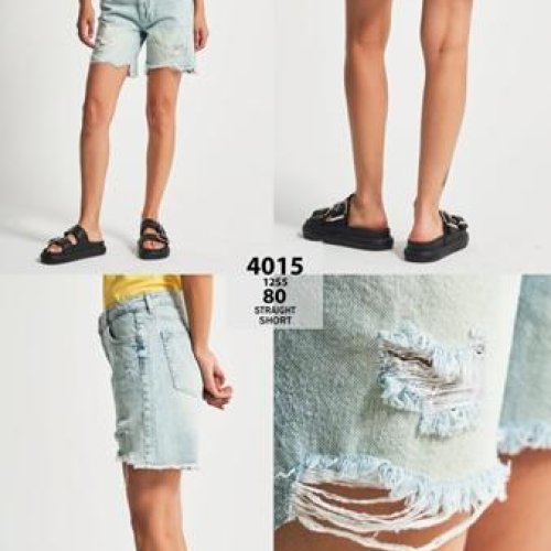 Шорты Jeans Style (34-42) 4015-12S5-80 l.blue (лето) Jeans Style 4015-12S5-80 l.blue