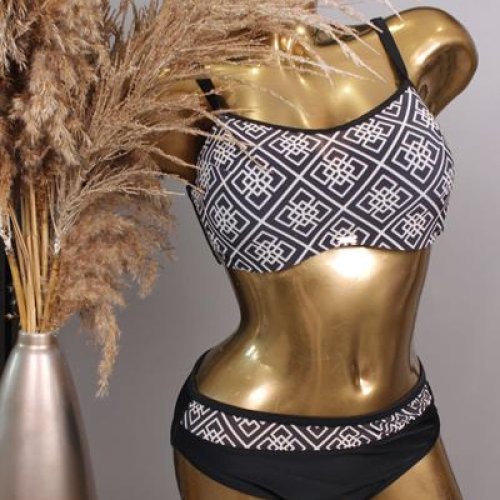 Купальник Sun&Sea (38-46) 25167 white-black (лето) Sun&Sea 25167 white-black