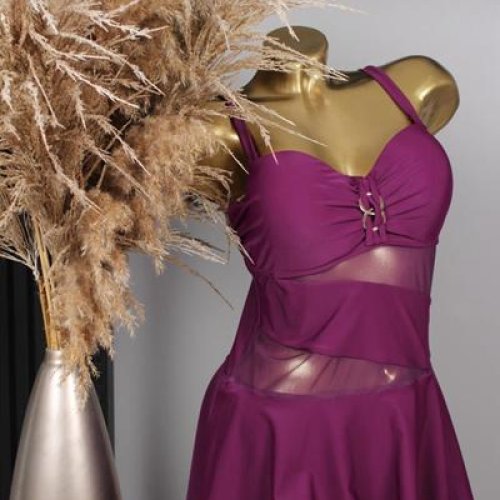 Купальник Sun&Sea (48-56) 26096 crimson (лето) Sun&Sea 26096 crimson