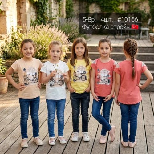 Футболка AMZ (5-8) 10166 beige (лето) AMZ 10166 beige