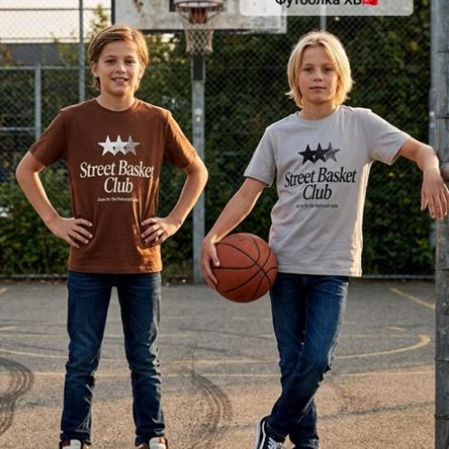 Футболка AMZ (10-13) 3260090 brown (лето) AMZ 3260090 brown