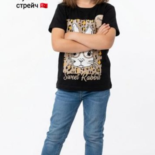 Футболка AMZ (4-8) AM52 black (лето) AMZ AM52 black