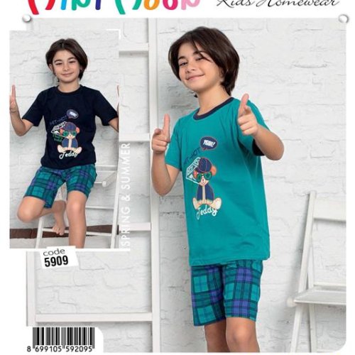 Пижама Disneyopt kids (13-16) DS355-5909 green (13-16) (лето) Disneyopt kids DS355-5909 green (13-16)