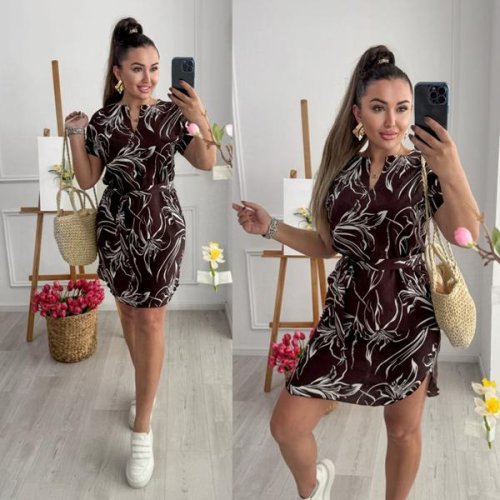 Платье Sofi Cor (42-52) 201-1 d.brown (лето) Sofi Cor 201-1 d.brown