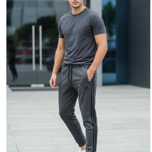 Штаны спорт Style M.Clothes (46-54) SM26 grey (деми) Style M.Clothes SM26 grey