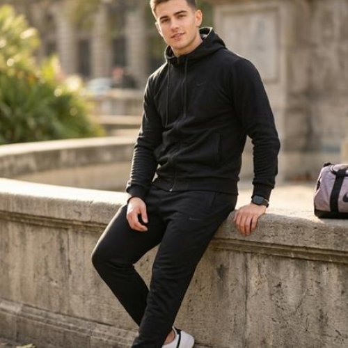 Костюм спорт Style M.Clothes (46-54) SM41 black (деми) Style M.Clothes SM41 black