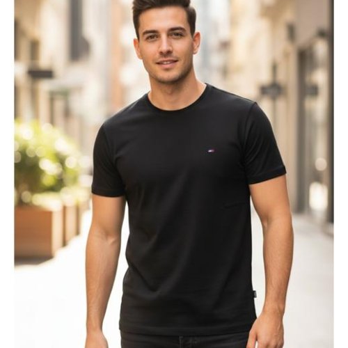 Футболка Style M.Clothes (S-2XL) SM50 black (лето) Style M.Clothes SM50 black