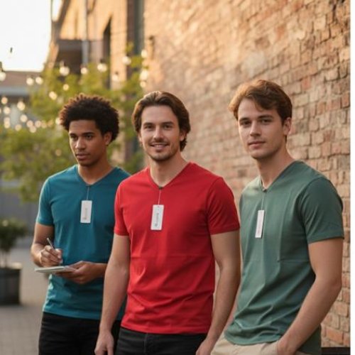 Футболка Style M.Clothes (S-2XL) SM55 red (лето) Style M.Clothes SM55 red