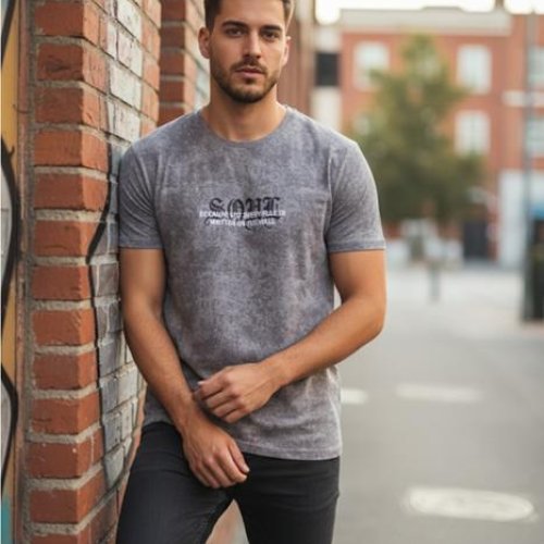 Футболка Style M.Clothes (S-2XL) SM65 grey (лето) Style M.Clothes SM65 grey