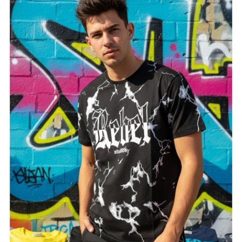 Футболка Style M.Clothes (S-2XL) SM75 black (лето) Style M.Clothes SM75 black