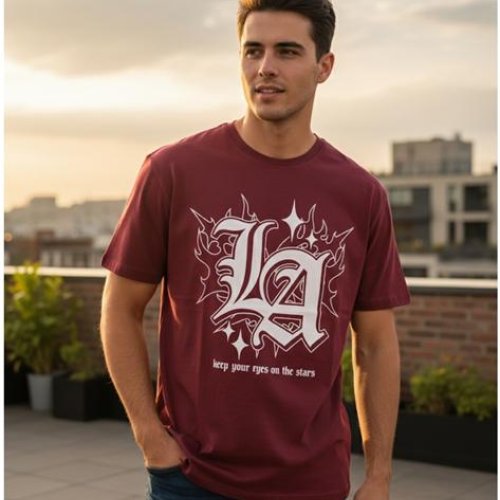 Футболка Style M.Clothes (S-2XL) SM91 wine (лето) Style M.Clothes SM91 wine