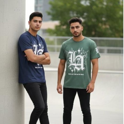 Футболка Style M.Clothes (S-2XL) SM93 green (лето) Style M.Clothes SM93 green