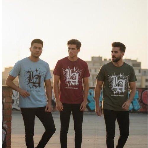 Футболка Style M.Clothes (S-2XL) SM94 l.blue (лето) Style M.Clothes SM94 l.blue