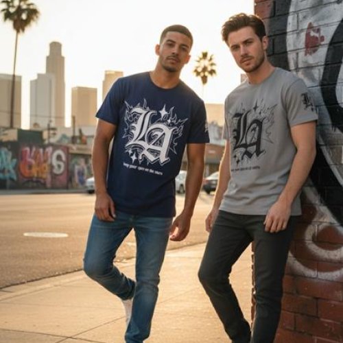 Футболка Style M.Clothes (S-2XL) SM96 grey (лето) Style M.Clothes SM96 grey