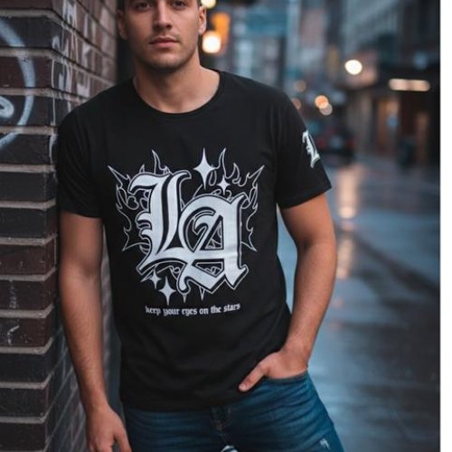 Футболка Style M.Clothes (S-2XL) SM97 black (лето) Style M.Clothes SM97 black