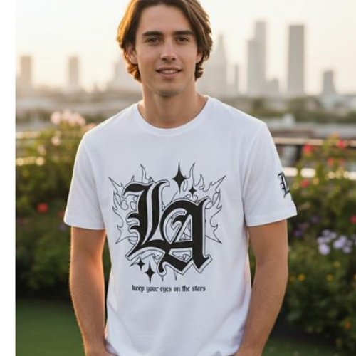 Футболка Style M.Clothes (S-2XL) SM98 white (лето) Style M.Clothes SM98 white