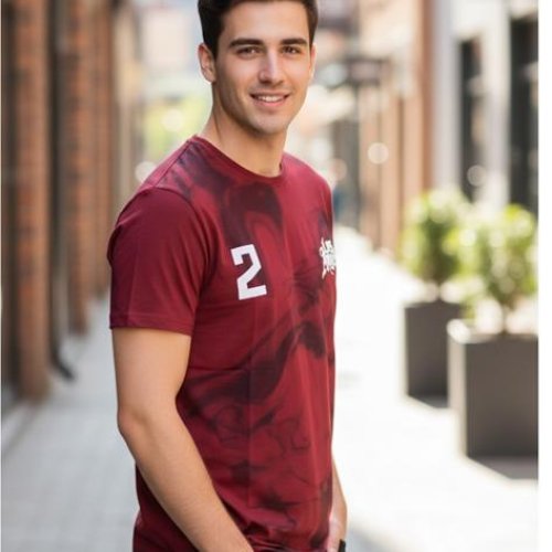 Футболка Style M.Clothes (S-2XL) SM106 wine (лето) Style M.Clothes SM106 wine