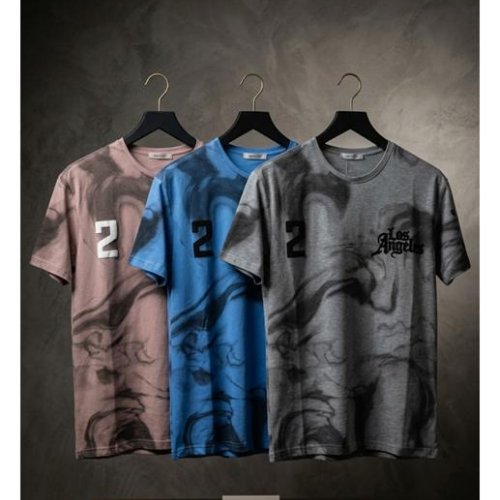 Футболка Style M.Clothes (S-2XL) SM109 l.blue (лето) Style M.Clothes SM109 l.blue