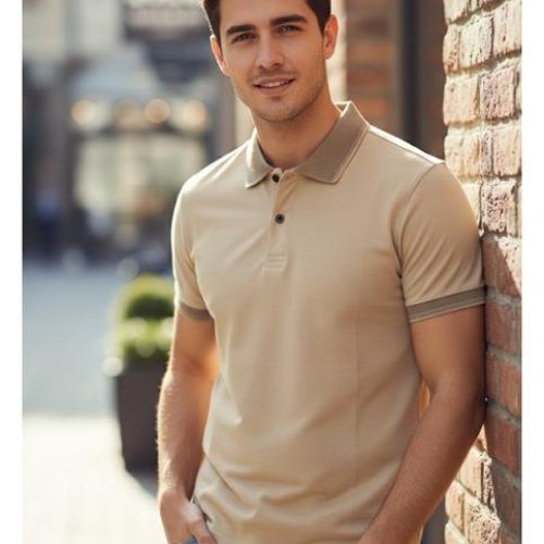 Футболка Style M.Clothes (S-2XL) SM127 beige (лето) Style M.Clothes SM127 beige