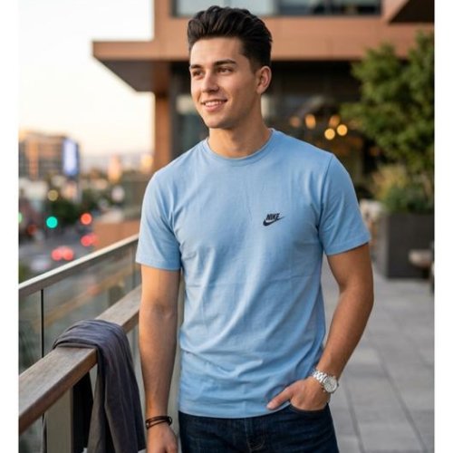 Футболка Style M.Clothes (48-56) SM157 l.blue (лето) Style M.Clothes SM157 l.blue