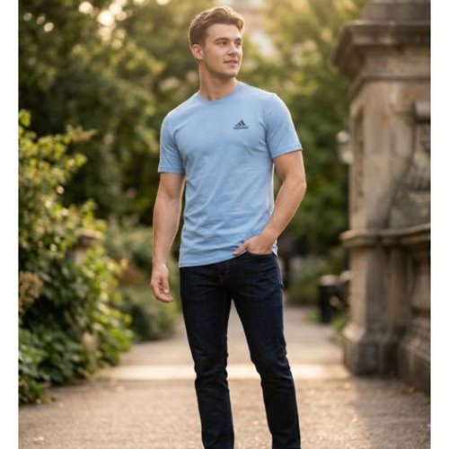 Футболка Style M.Clothes (48-56) SM173 l.blue (лето) Style M.Clothes SM173 l.blue