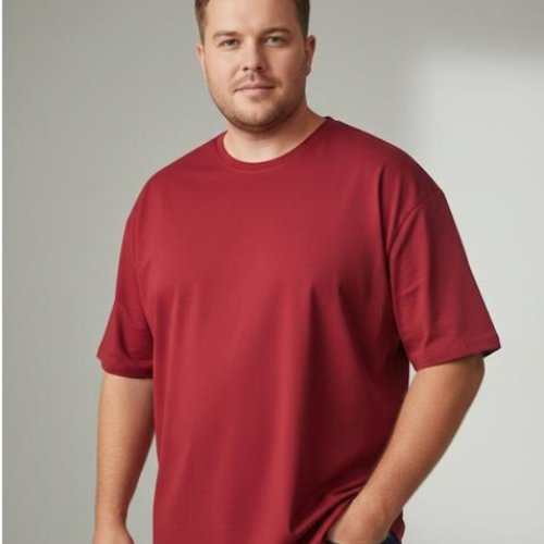 Футболка Style M.Clothes (2XL-6XL) SM174 red (лето) Style M.Clothes SM174 red