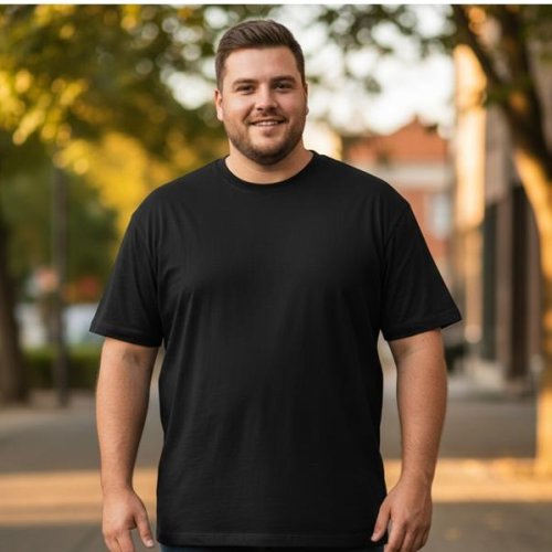 Футболка Style M.Clothes (2XL-6XL) SM175 black (лето) Style M.Clothes SM175 black