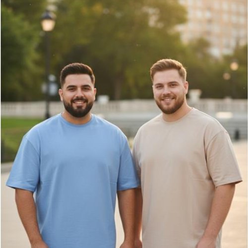 Футболка Style M.Clothes (2XL-6XL) SM185 beige (лето) Style M.Clothes SM185 beige