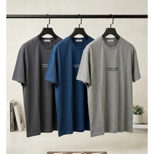 Футболка Style M.Clothes (2XL-6XL) SM206 blue (лето) Style M.Clothes SM206 blue