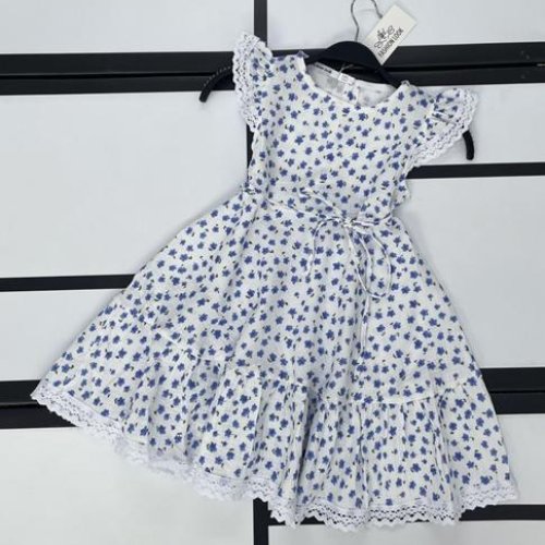 Платье Kosmy (98-122) K703 white-blue (лето) Kosmy K703 white-blue