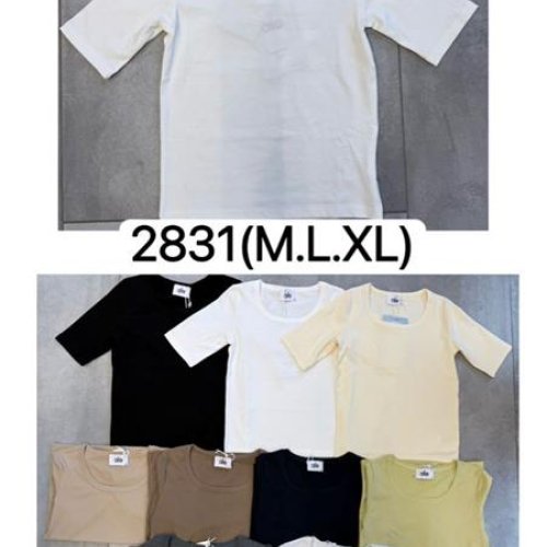 Футболка LiOpt (M-XL) 2831 yellow butter (лето) LiOpt 2831 yellow butter