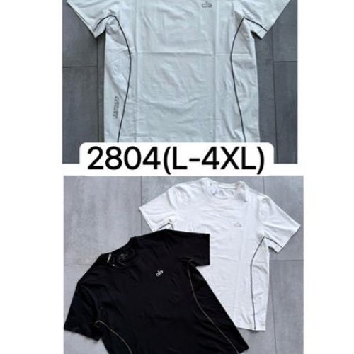 Футболка LiOpt (L-4XL) 2804 black (лето) LiOpt 2804 black