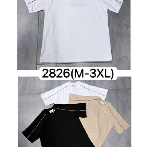 Футболка LiOpt (M-3XL) 2826 black (лето) LiOpt 2826 black