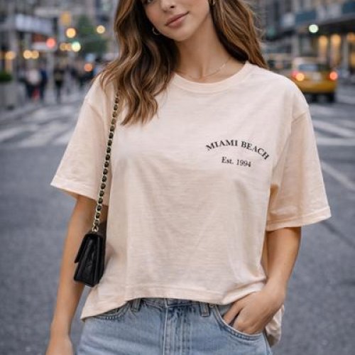 Футболка Major (S-L) 6021 beige (лето) Major 6021 beige