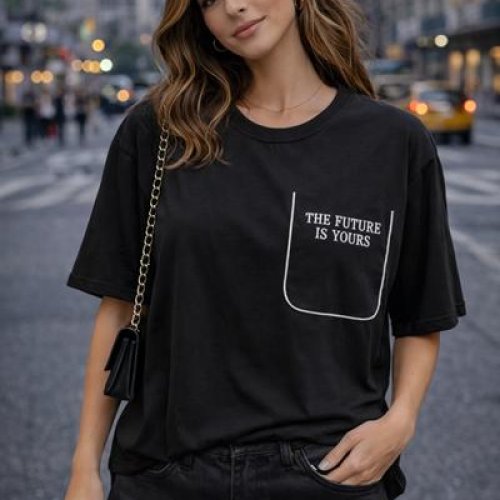 Футболка Major (S-L) 60156 black (лето) Major 60156 black