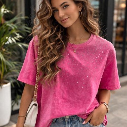 Футболка Major (S-L) 7370 pink (лето) Major 7370 pink