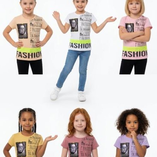 Футболка MMZ (5-8) M1407 d.pink (лето) MMZ M1407 d.pink