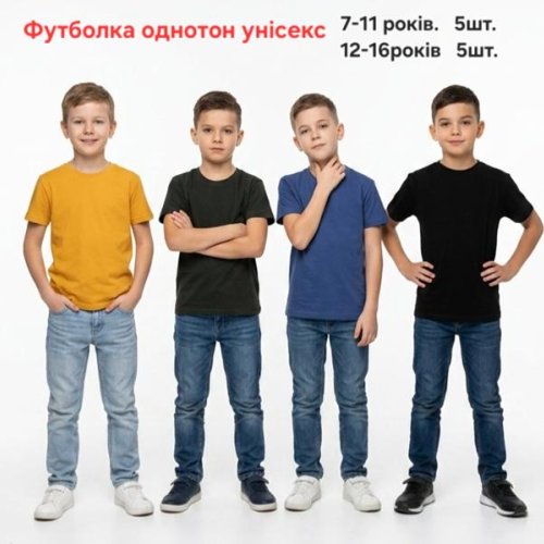 Футболка MMZ (7-11) M1562 blue (лето) MMZ M1562 blue