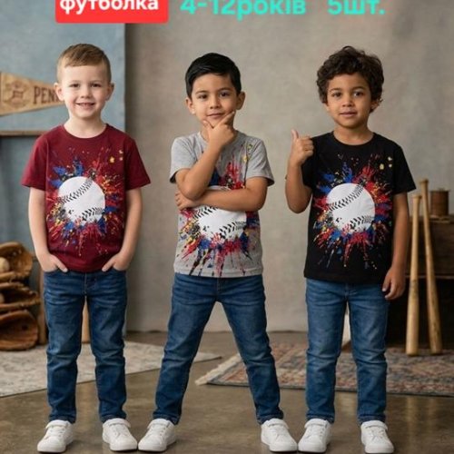 Футболка MMZ (4-12) M1577 wine (лето) MMZ M1577 wine