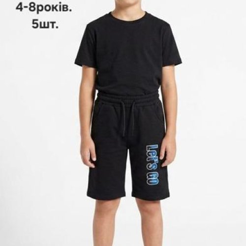 Футболка MMZ (4-12) M1584 black (лето) MMZ M1584 black