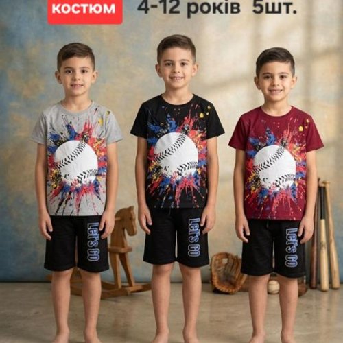 Футболка MMZ (4-12) M1582 black (лето) MMZ M1582 black